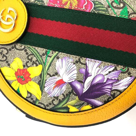 GUCCI Yellow Canvas Shoulder Bag - Picture 9 of 15